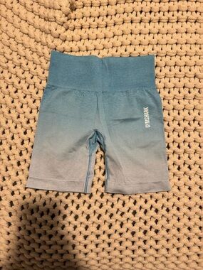 Gymshark Blue Ombre Women's Athletic Biker Shorts